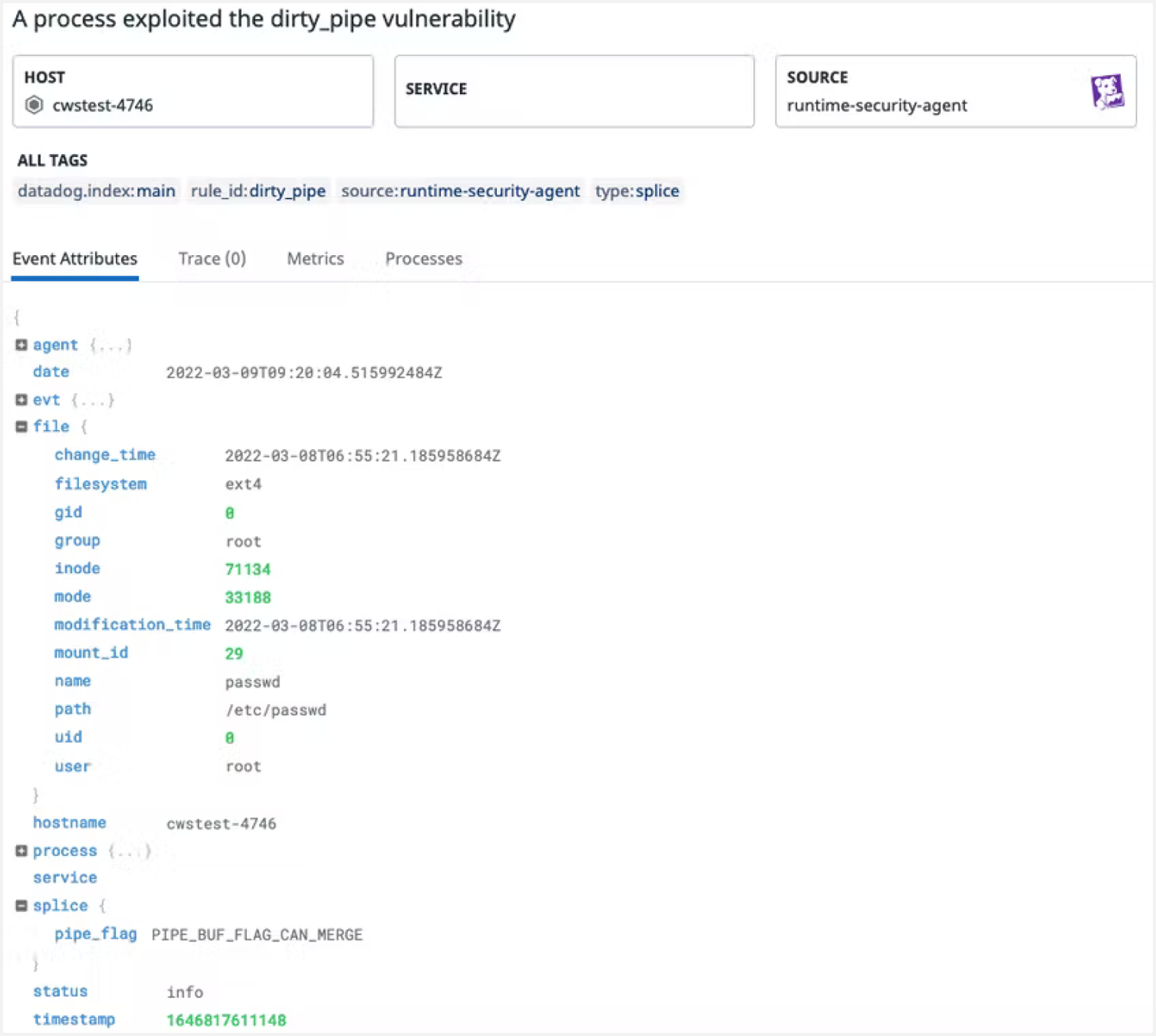 Exploiting Dirty Pipe to add a privileged user to the system by writing to the /etc/passwd file