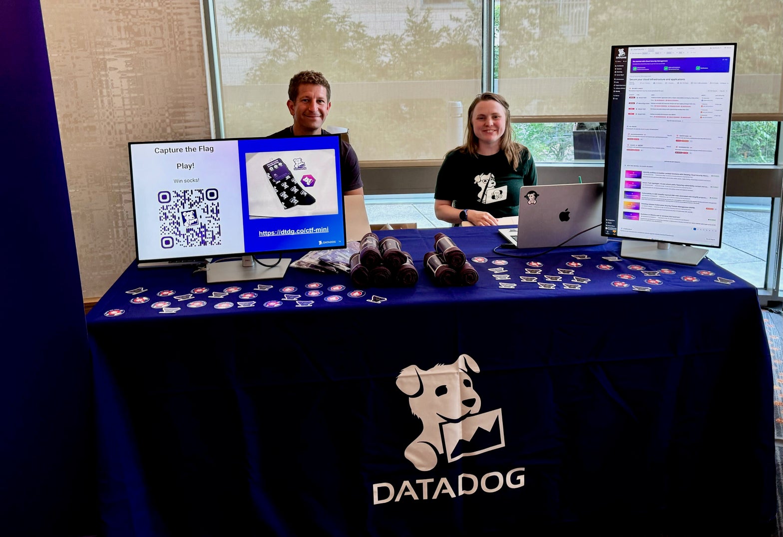 The Datadog booth