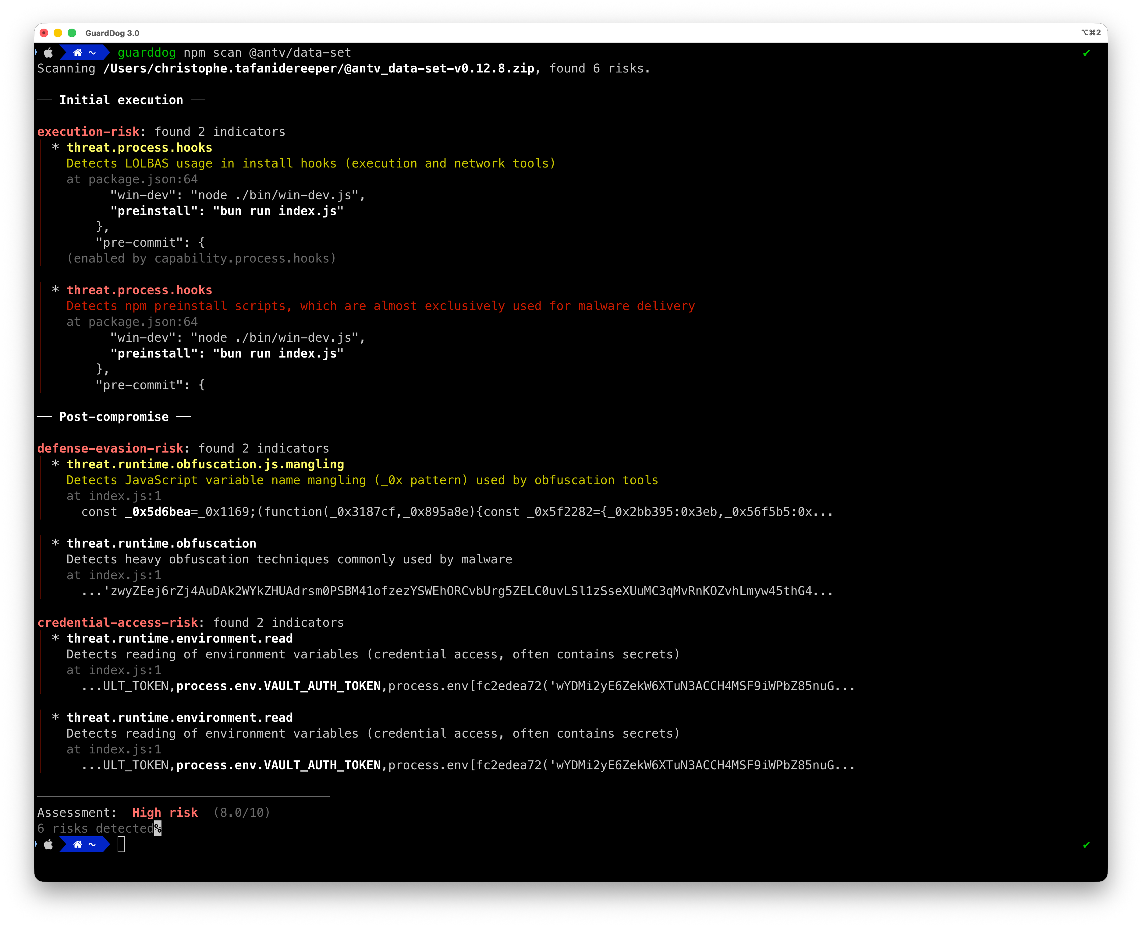 GuardDog 3.0 features improved console output and a number of new features (click to enlarge)