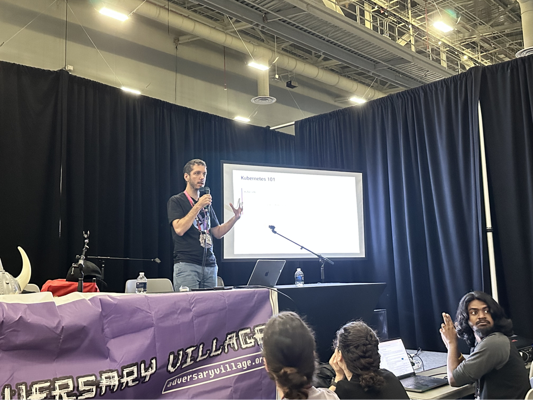 Julien Terriac at the DEF CON Adversary Village