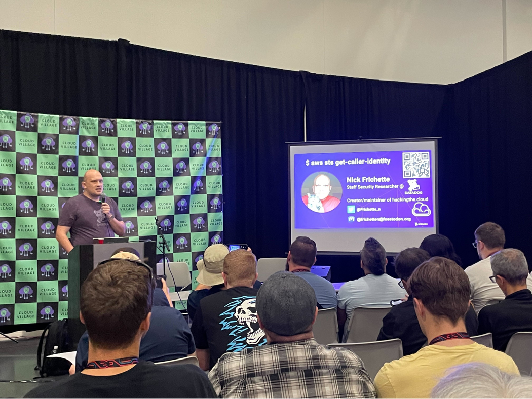 Nick Frichette at the DEF CON Cloud Village