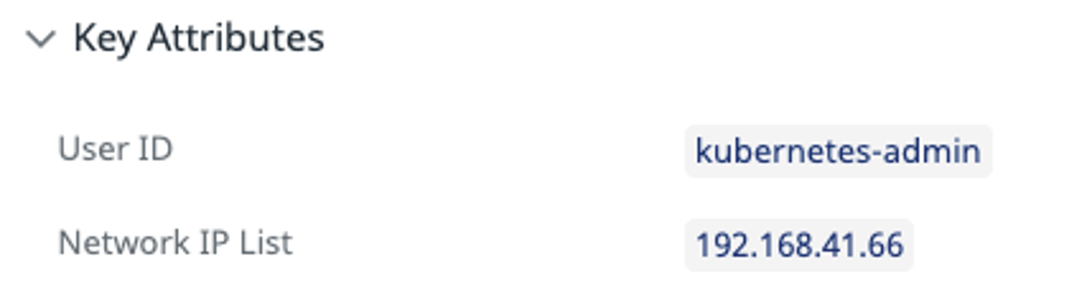 Audit Log Key Attributes