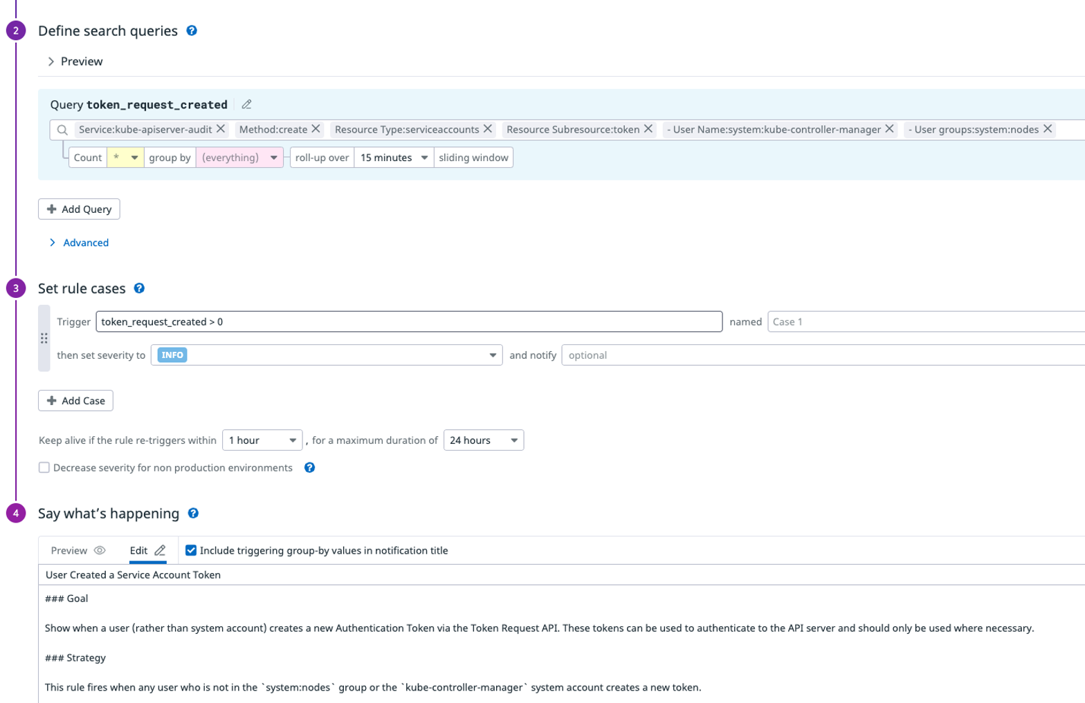 Stratus Red Team SIEM search
