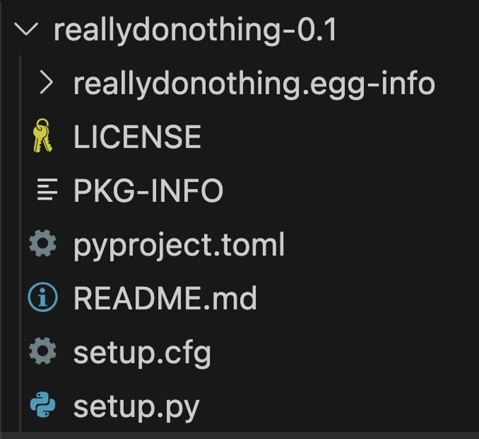 File tree of the malware