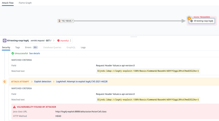 attack details in ASM