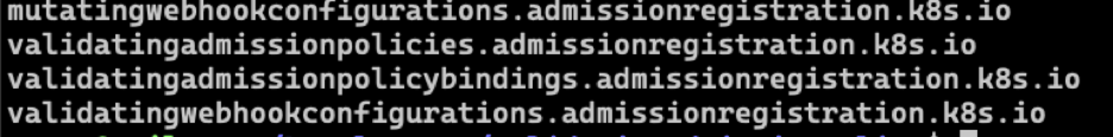 validatingadmissionpolicy API objects